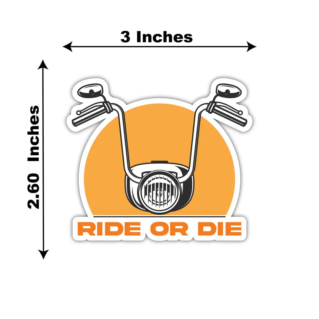 Ride Or Die Bike Sticker