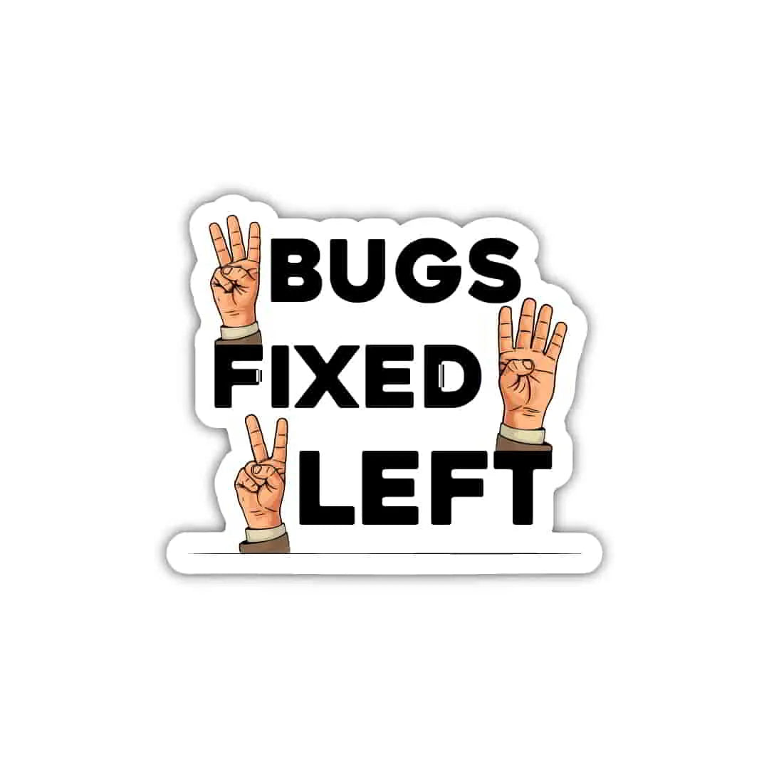 3 Bugs Laptop Sticker