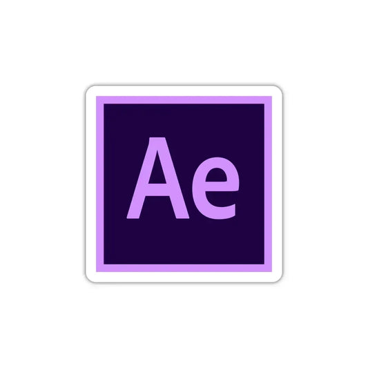 Adobe After Effects Laptop Sticker