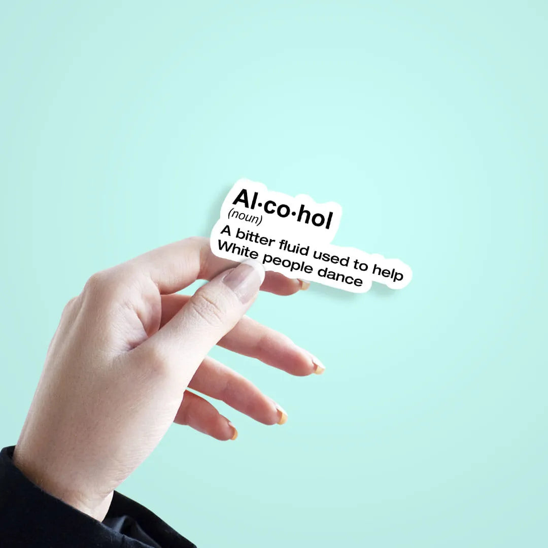 Alcoholic Definition Laptop Sticker