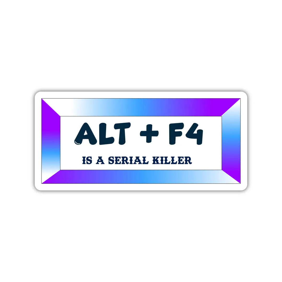 Alt+F4 Laptop Sticker