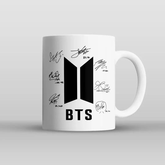 BTS Logo with Signatures Mug