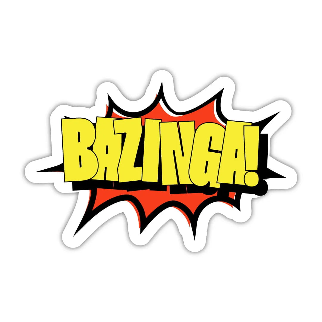 Bazinga Pop Art Laptop Stickers