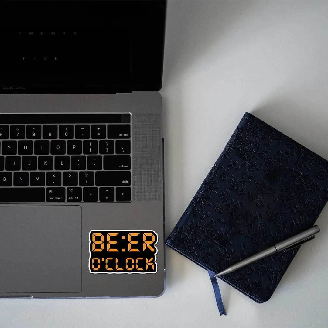 Beer O' Clock Laptop Sticker