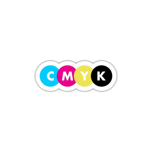 CMYK Laptop Sticker