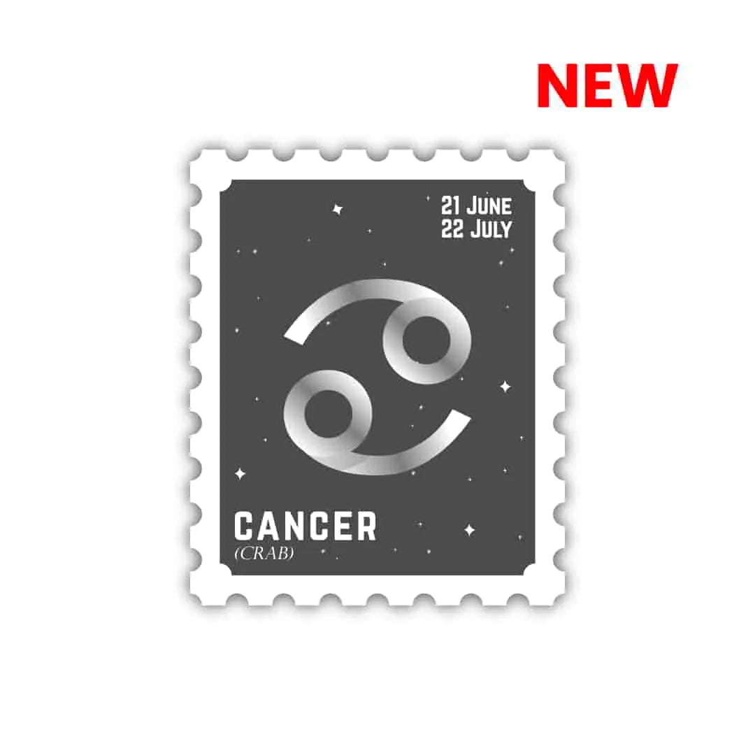 Cancer Zodiac Signs Laptop Sticker