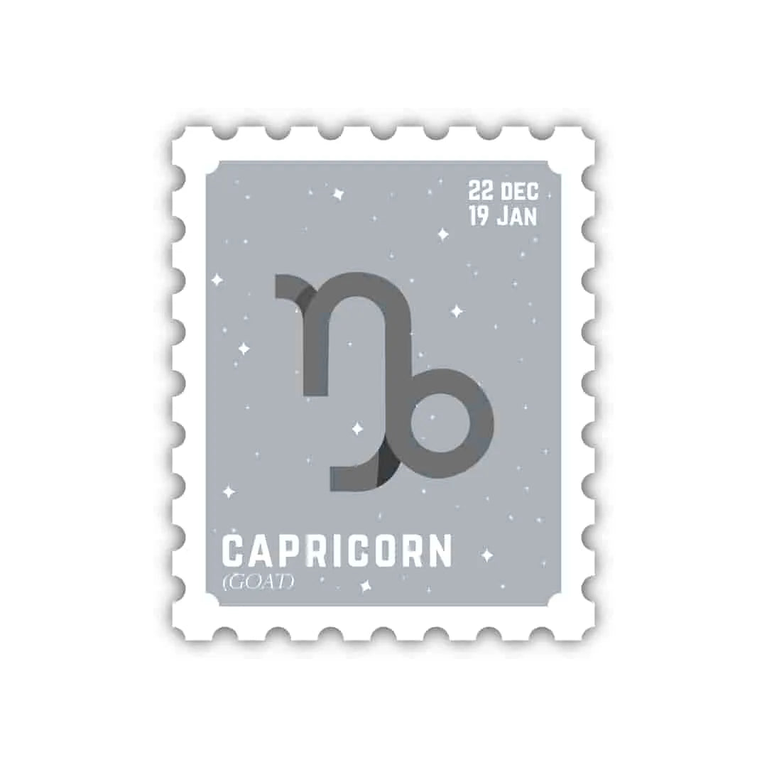 Capricorn Zodiac Signs Laptop Sticker