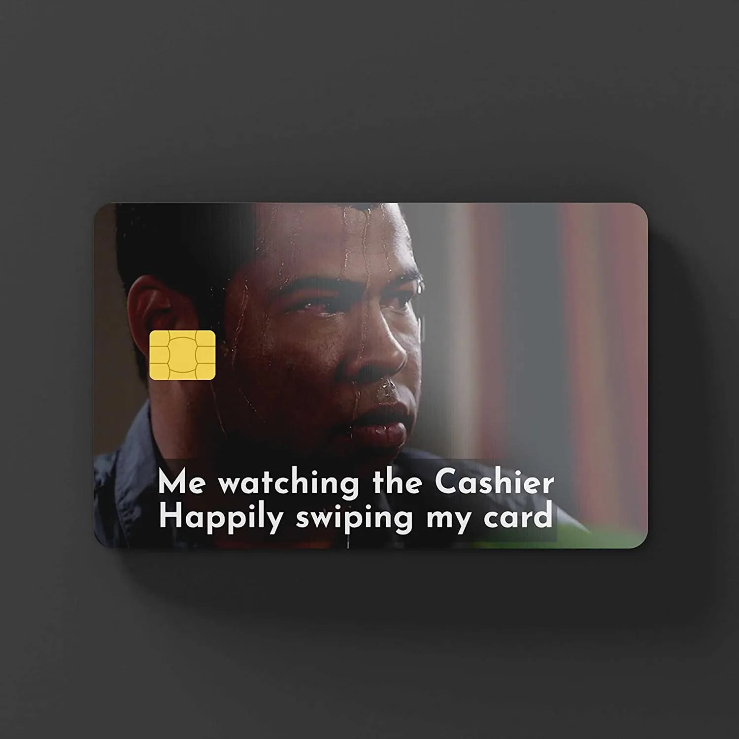Cashier Swiping My Card credit card skins