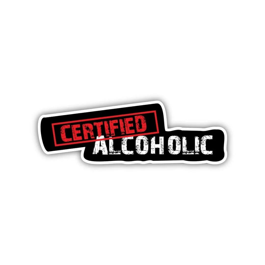 Certified Alcoholic Laptop Sticker
