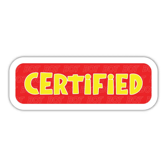 Certified Bot Laptop Sticker