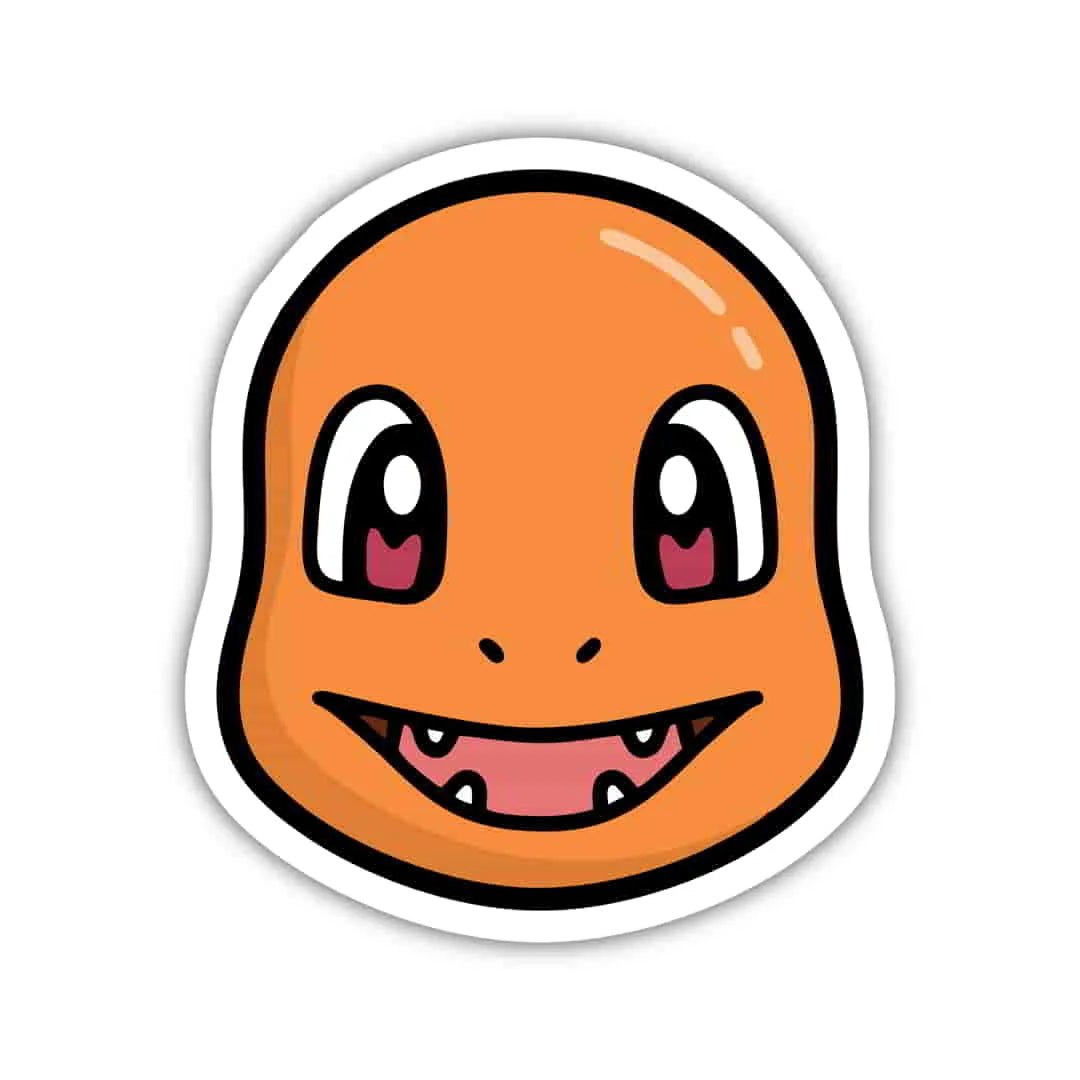 Charmender Chibi Pokémon Laptop Sticker