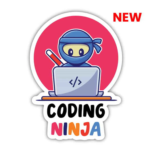 Coding Ninja Laptop Sticker