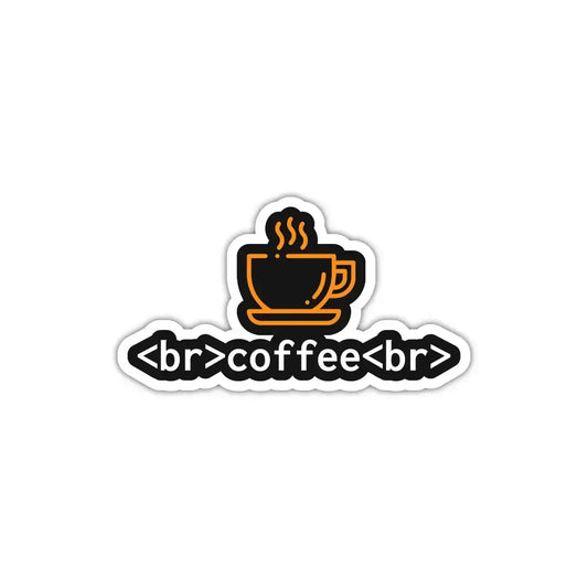 Coffee Break Laptop Sticker