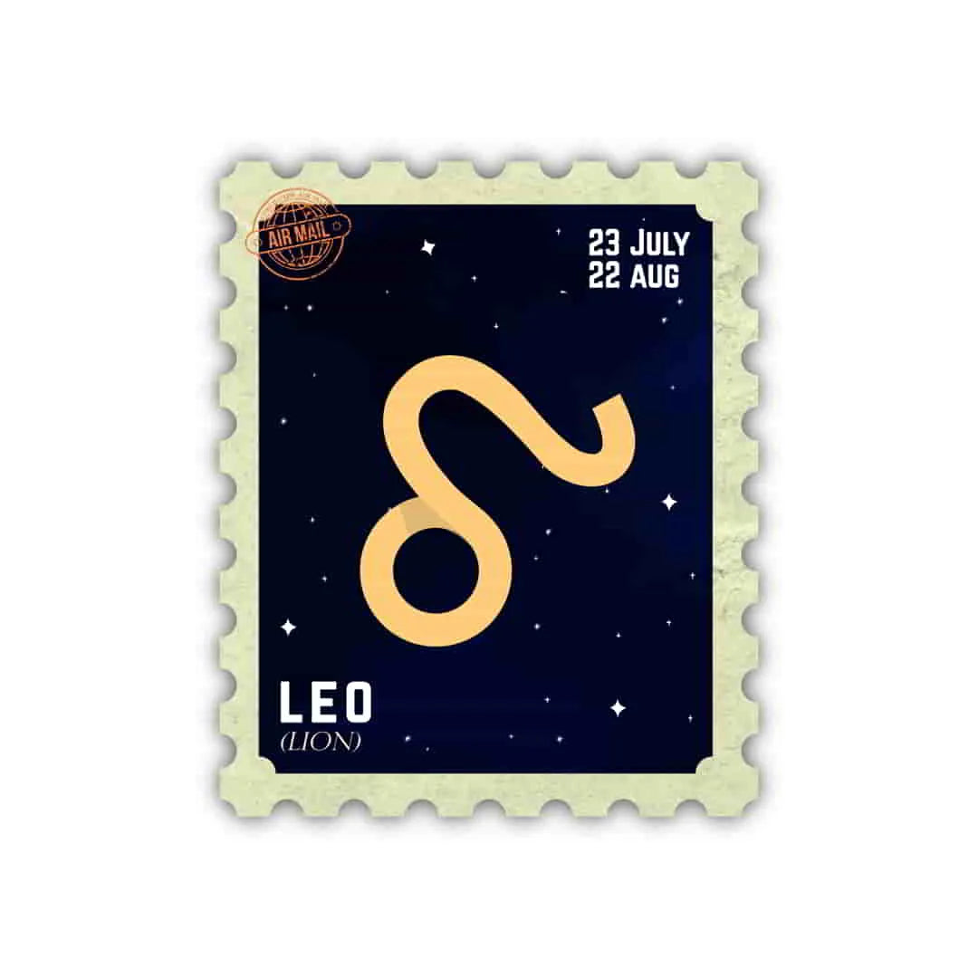 Cosmic Leo Zodiac Signs Laptop Sticker