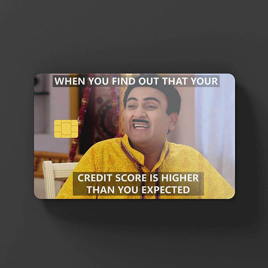 Credit Score is Higher Than Expectation credit card skins