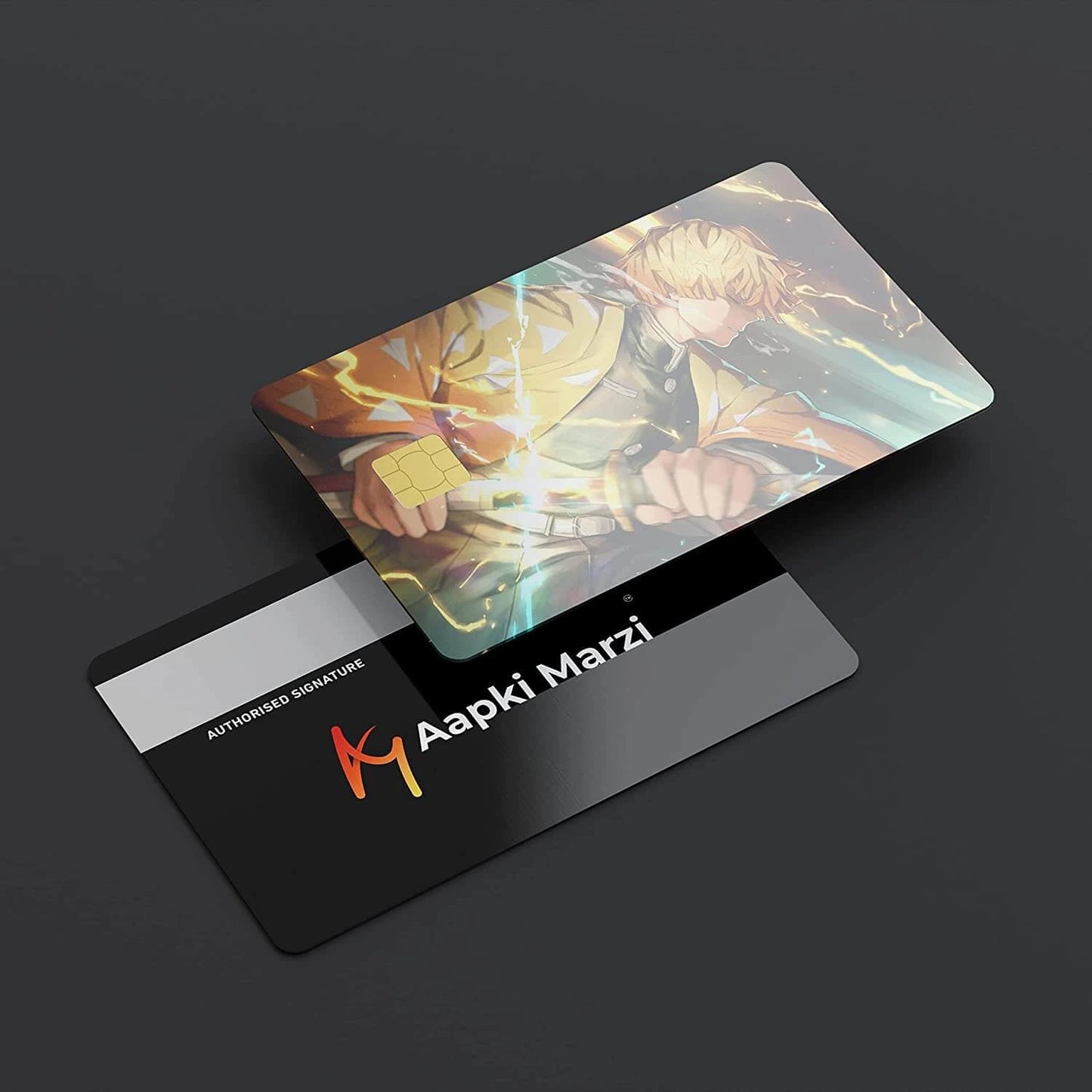 Demons Slayer Zenitsu Agatsuma credit card skins