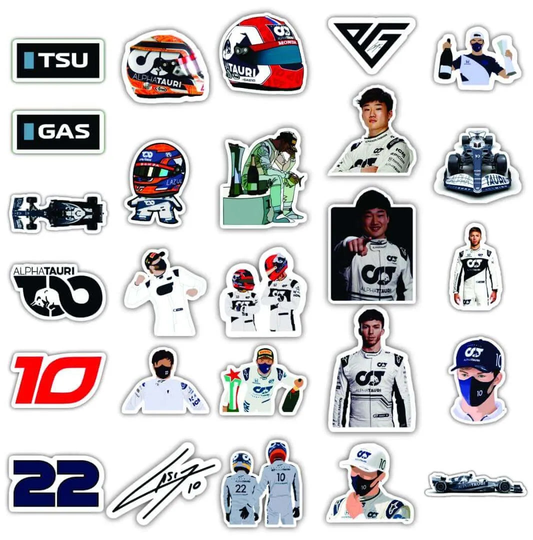 F1 Alpha Tauri Laptop Stickers