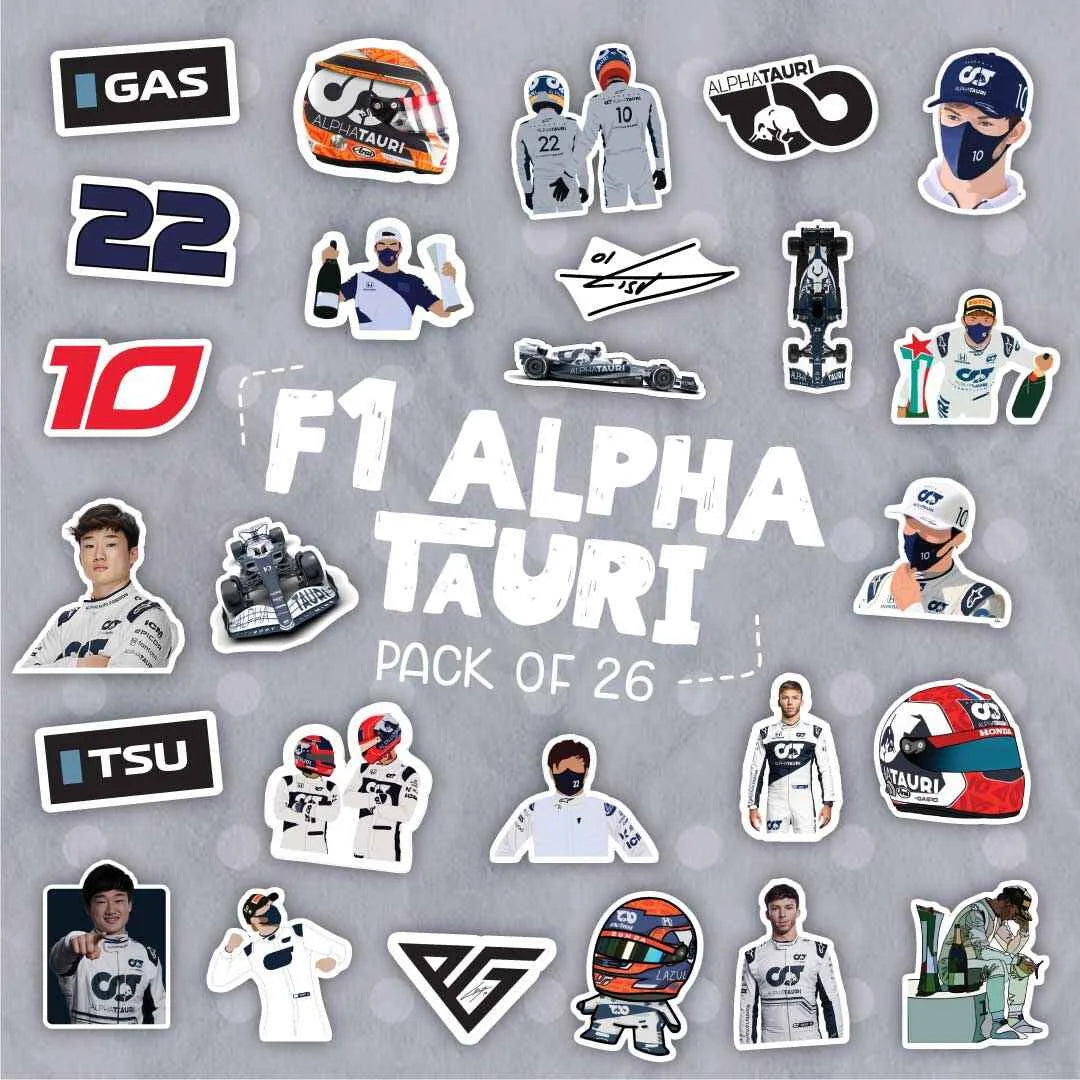 F1 Alpha Tauri Laptop Stickers