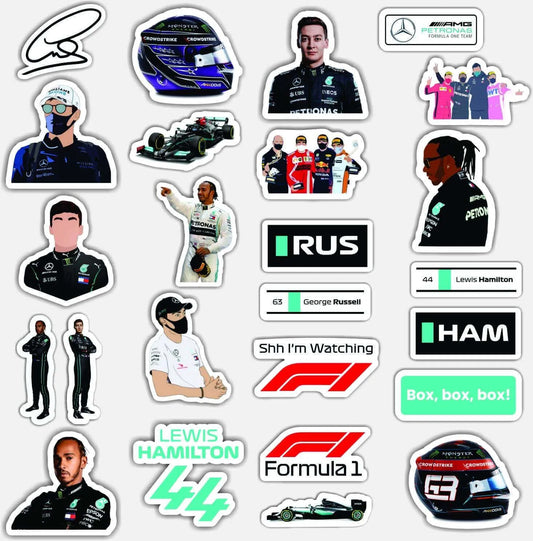F1 Mercedes Laptop Stickers