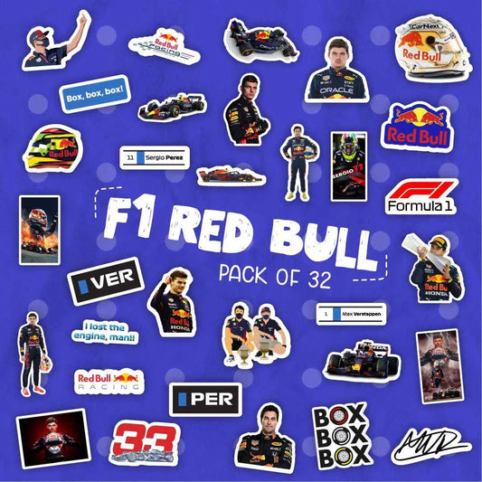 F1 Red Bull Laptop Stickers