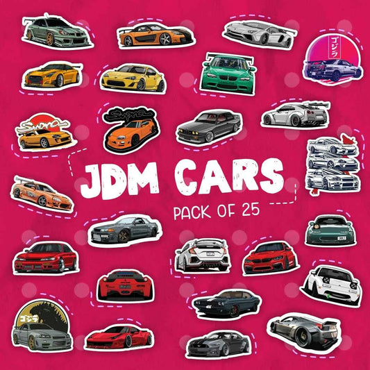JDM Cars Laptop Stickers