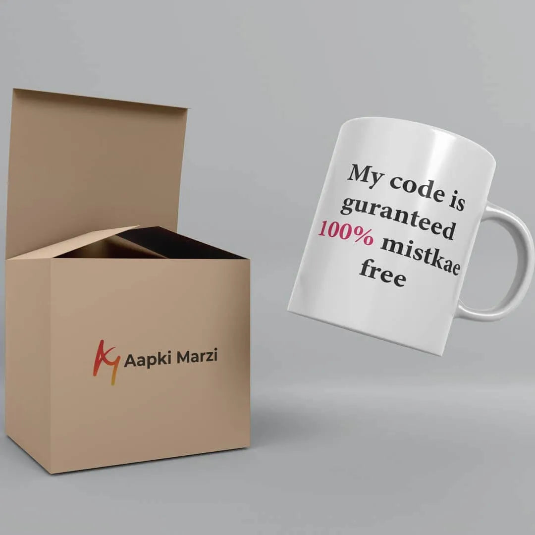 My Code is Guranteed 100% Mistkae free Mug