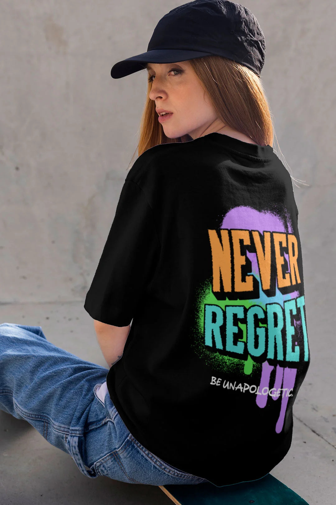 never regret oversized t-shirt