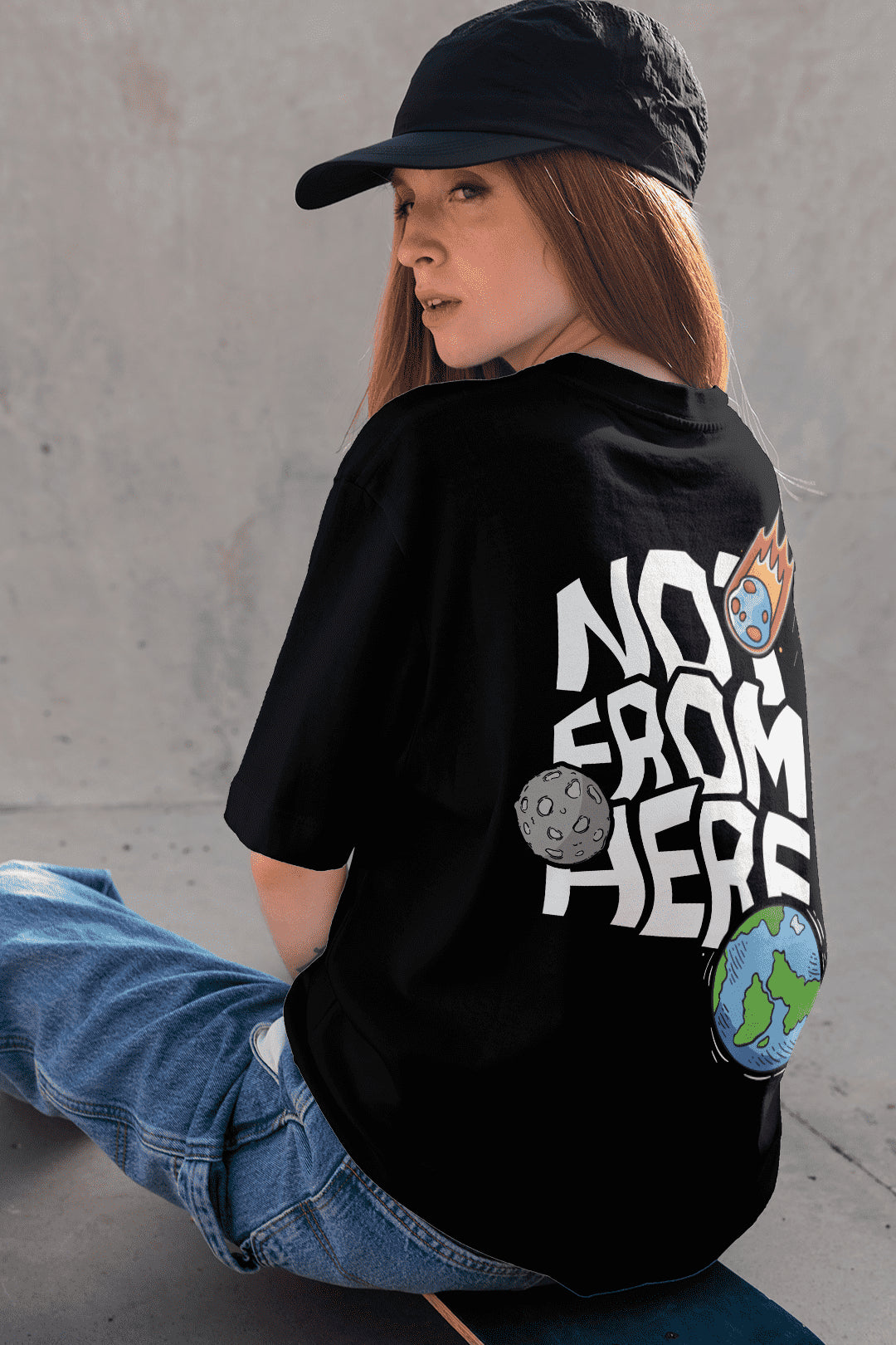 Not from here oversized t-shirt