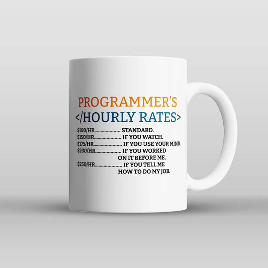 Programmer's Hourly Rate Mug