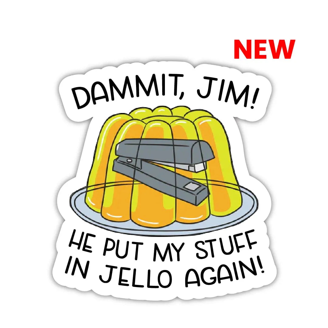 Stapler In Jello Laptop Sticker
