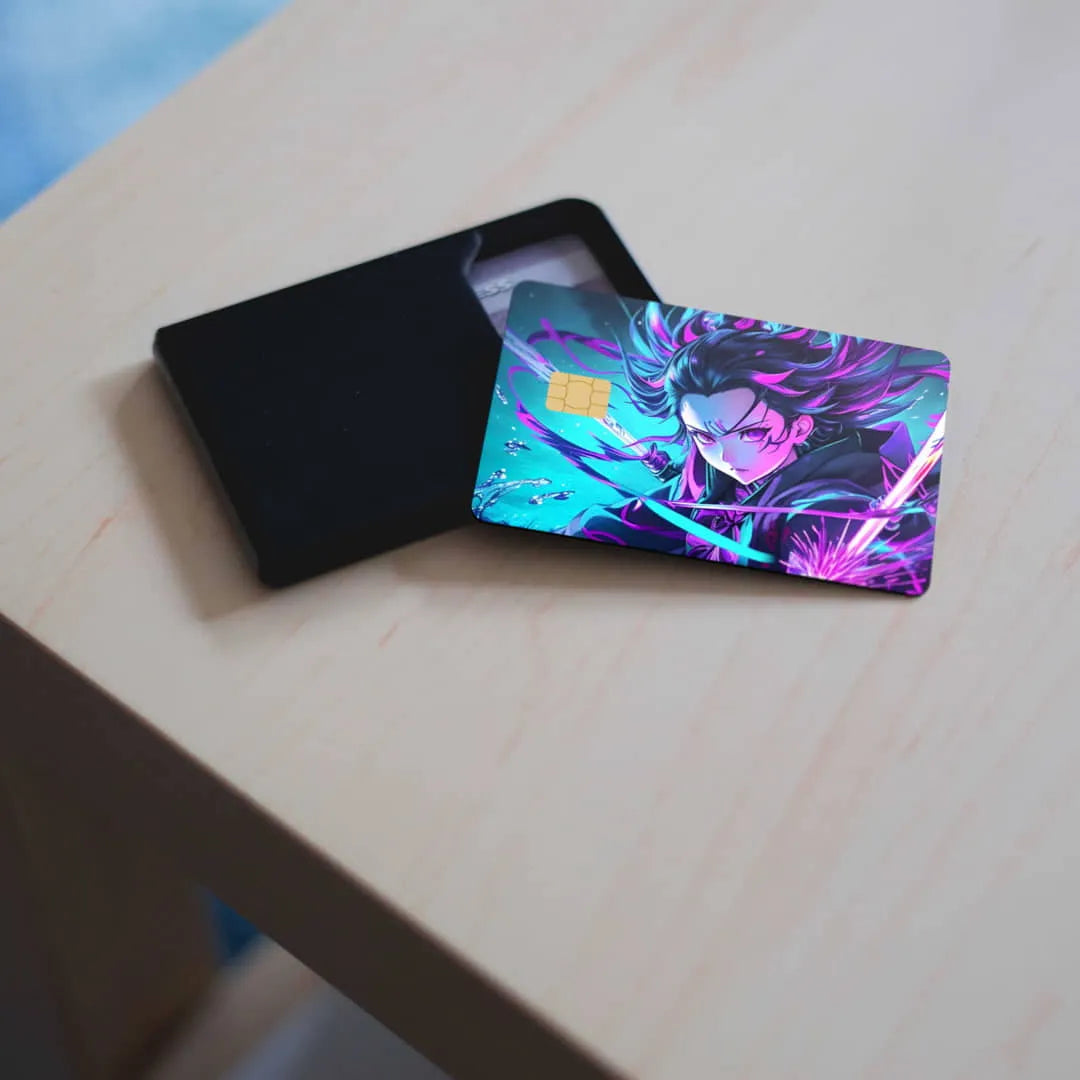 Tanjiro Demons Slayer credit card skins
