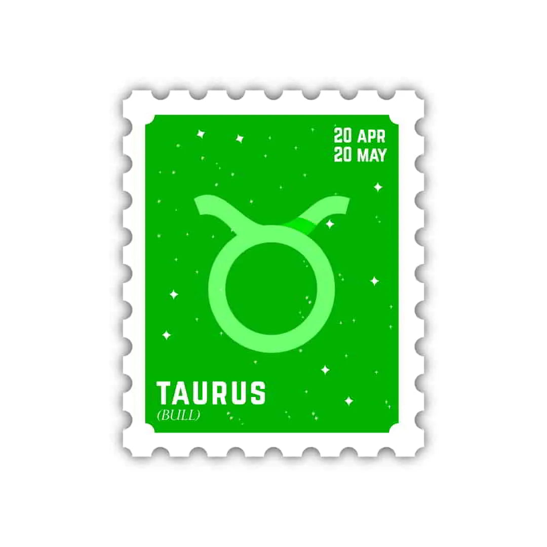 Taurus Zodiac Signs Laptop Sticker