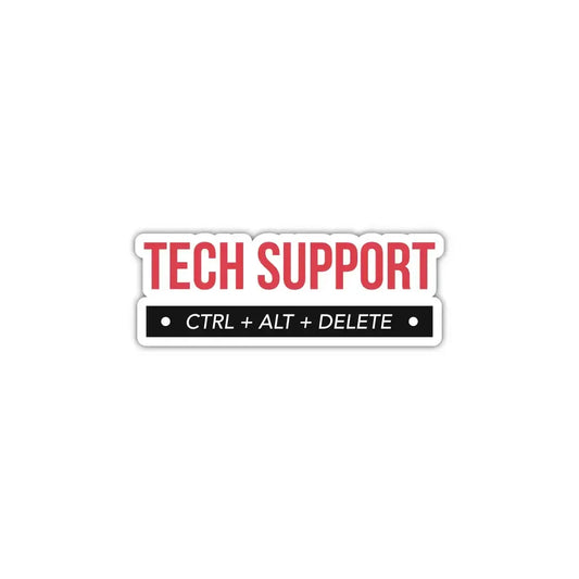 Tech Support Laptop Sticker
