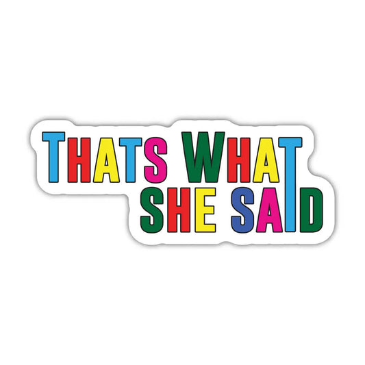 Thats What She Said Laptop Sticker