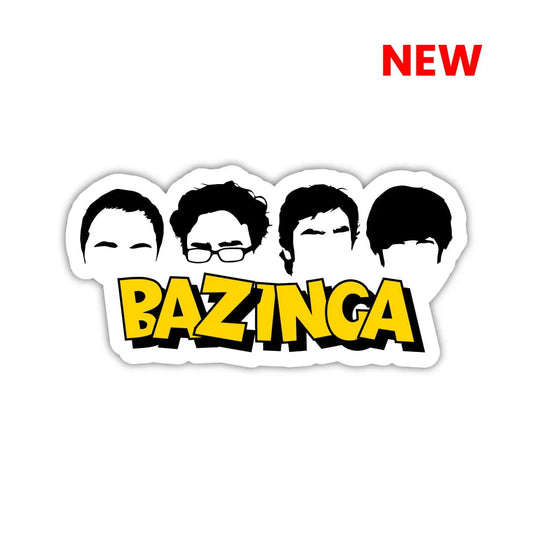The Big Bang Theory Bazinga Laptop Sticker