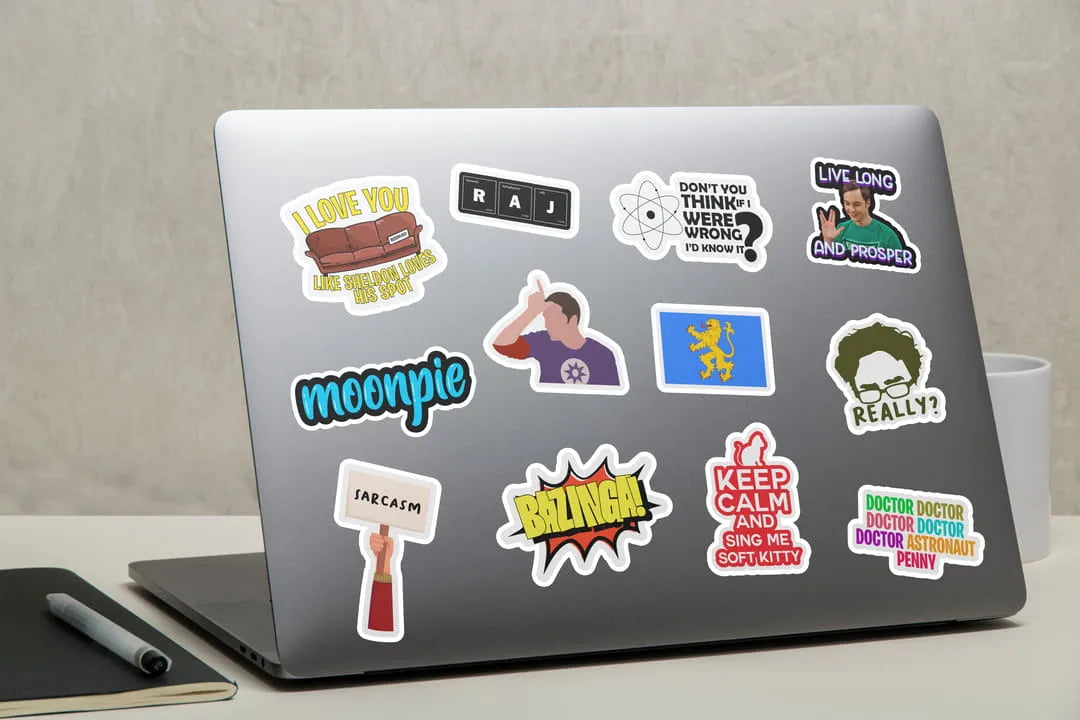 The Big Bang Theory Laptop Stickers 