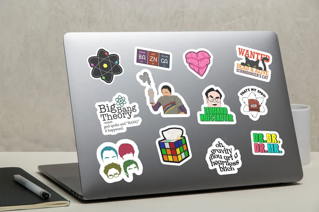 The Big Bang Theory Laptop Stickers Pack Of 50 laptop stickers