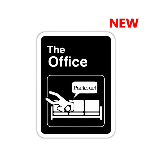 The Office Parkour Laptop Sticker