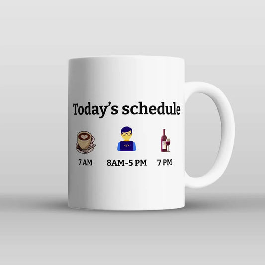 Today's Schedule Mug
