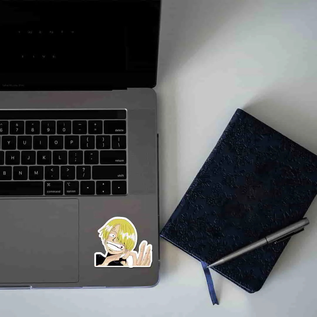 Vinsmoke Sanji Smoking | One Piece Laptop Sticker