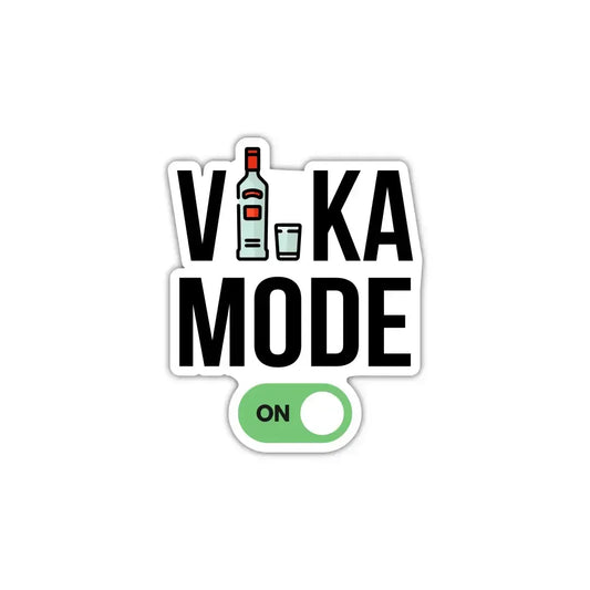 Vodka Mode On Laptop Sticker