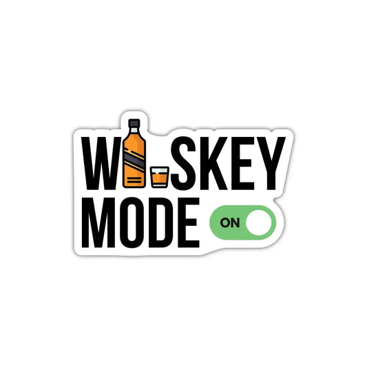Whiskey Mode On Laptop Sticker