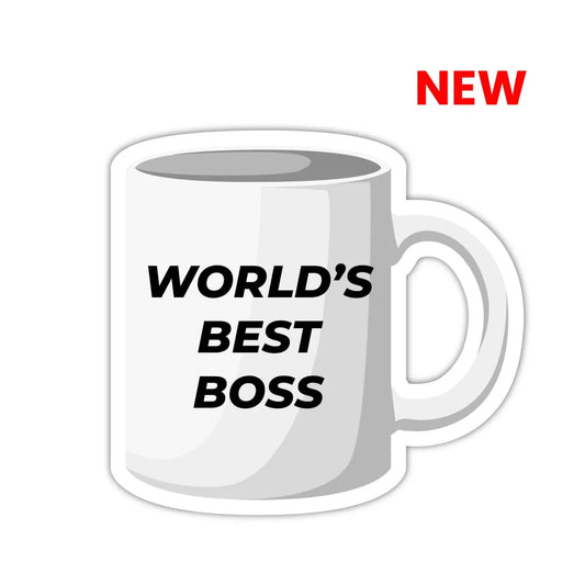 World's Best Boss Laptop Sticker