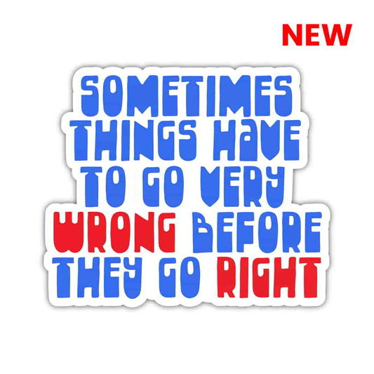 Wrong X Right Laptop Sticker