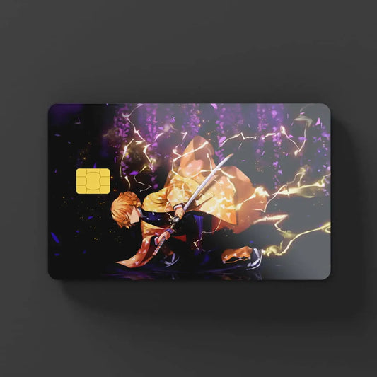 Zenitsu Agatsuma Demons Slayer credit card skins