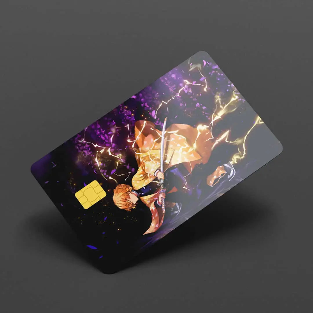 Zenitsu Agatsuma Demons Slayer credit card skins