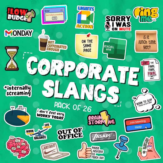 Corporate Slang Laptop Sticker