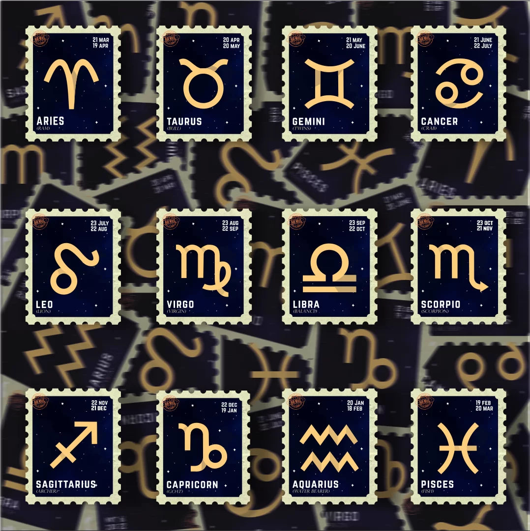 Zodiac Signs Laptop Stickers