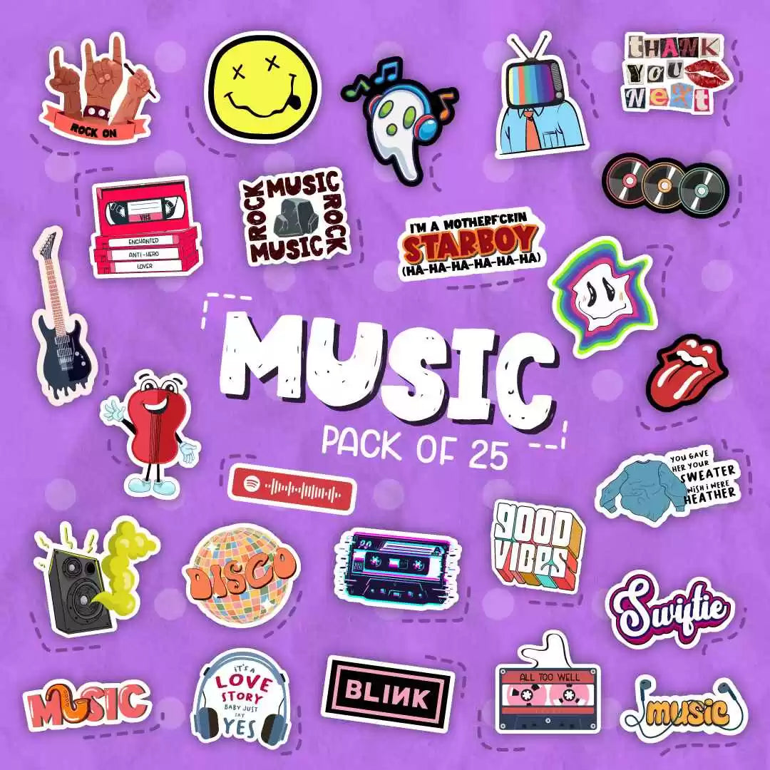 Music Laptop Stickers