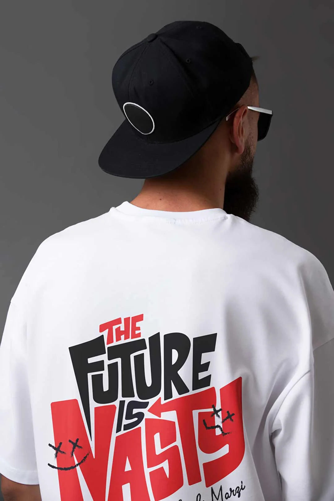 the future is nasty oversized t-shirt